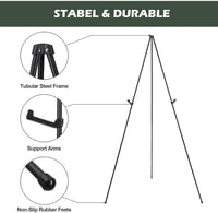 WAKSOX 160cm összecsukható festőállvány esküvői táblákhoz, plakátokhoz, vászonhoz 7