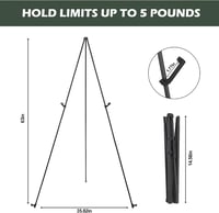 WAKSOX 160cm összecsukható festőállvány esküvői táblákhoz, plakátokhoz, vászonhoz 5