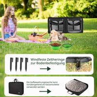 Cușcă de transport pliabilă pentru pisici Wakytu, 89x35x43 cm, pentru 2 pisici, geantă de transport și scaun auto 2 în 1, pentru câini de talie mică și pisici 6