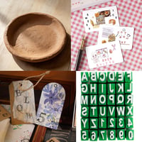 WALDSEELE 36 darabos ábécé bélyegzőkészlet tárolódobozzal - Uppercase Letters 9