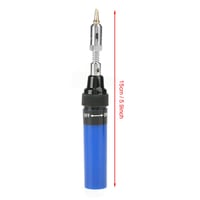 Plynová spájkovačka Walfront, súprava 1300°C, mini horák, butánová ceruzková spájkovačka, 8ml nádrž, 35-45 minút, modrá 2