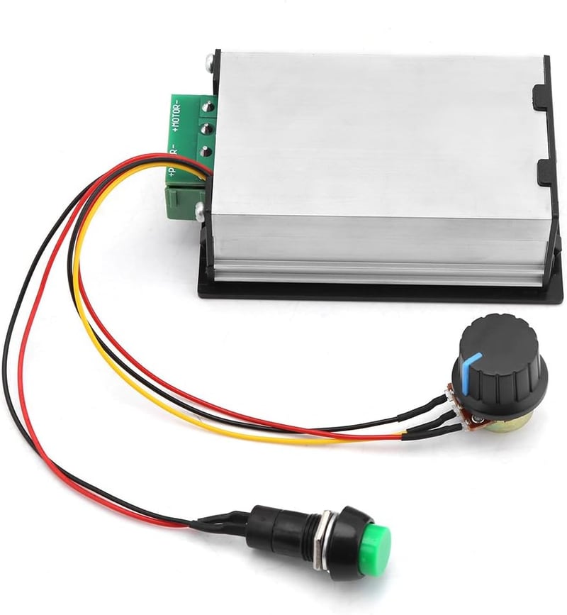 Walfront PWM DC motor fordulatszabályzó 6-60V 12V 24V 36V 48V 30A fokozatmentes start-stop kapcsoló