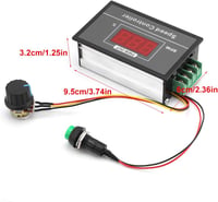 Walfront PWM DC motor fordulatszabályzó 6-60V 12V 24V 36V 48V 30A fokozatmentes start-stop kapcsoló 2