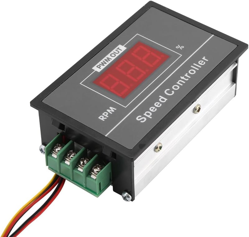 Walfront PWM DC motor fordulatszabályzó 6-60V 12V 24V 36V 48V 30A fokozatmentes start-stop kapcsoló
