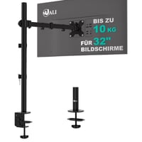 WALI M001XL Stolový držiak na monitor – do 32", 10 kg, plne polohovateľný, sklopný, otočný, VESA 75/100 mm, čierny 1