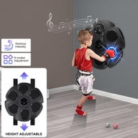 Falra Szerelhető Okos Boxzsák Bluetooth Zenés Edzőgép – Elektronikus Falra Rögzíthető Boxing Target Otthoni Edzéshez 8