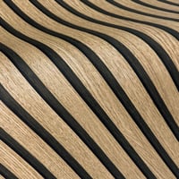 WALLCOVER Tapet Aspect Lemn Maro din Material Nețesut Panouri Acustice Efect 3D Stil Scandinav Lemn Natural Modern 10,05 m x 0,53 m Fabricat în Germania 6