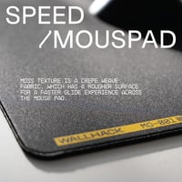 Wallhack MO-001 gaming egérpad - fekete - 49×43 cm 2