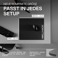 Wallhack SP-004A Üveg Gamer Egérpad 390×450mm Fekete - Gyors Csúszás és Kontroll 6