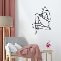 Decorațiune de perete metalică Wallity Stylish Black, 40,5 x 61 cm, grosime 1,2 mm, decor modern pentru casă și birou, 100% metal 2
