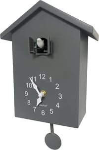 WALPLUS Vintage Kakukk Falióra Szürke Ingás Elemmel Működő Hangerő Szabályozható Kakukkszóval Nappali Iroda Dekoráció 1
