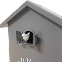 WALPLUS Vintage Kakukk Falióra Szürke Ingás Elemmel Működő Hangerő Szabályozható Kakukkszóval Nappali Iroda Dekoráció 4