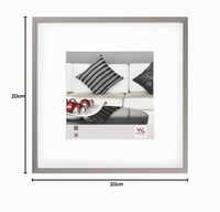 Hliníkový rám na obrazy walther design AJ220D 20x20 cm s paspartou z ocele 7