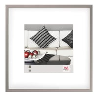 Hliníkový rám na obrazy walther design AJ220D 20x20 cm s paspartou z ocele 1