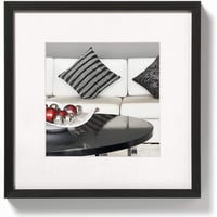 walther design Fekete Alumínium Képkeret 30x30 cm Fali Tartóval - 30 x 30 cm, Black, Pack of 1 1