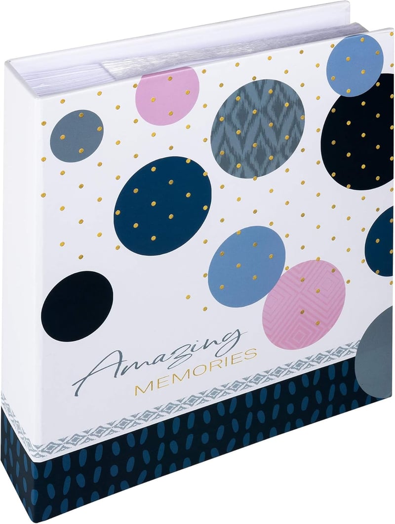 Walther Design fotóalbum - elegáns képtárolás - 200 Photos | 13 x 18 cm, Blue
