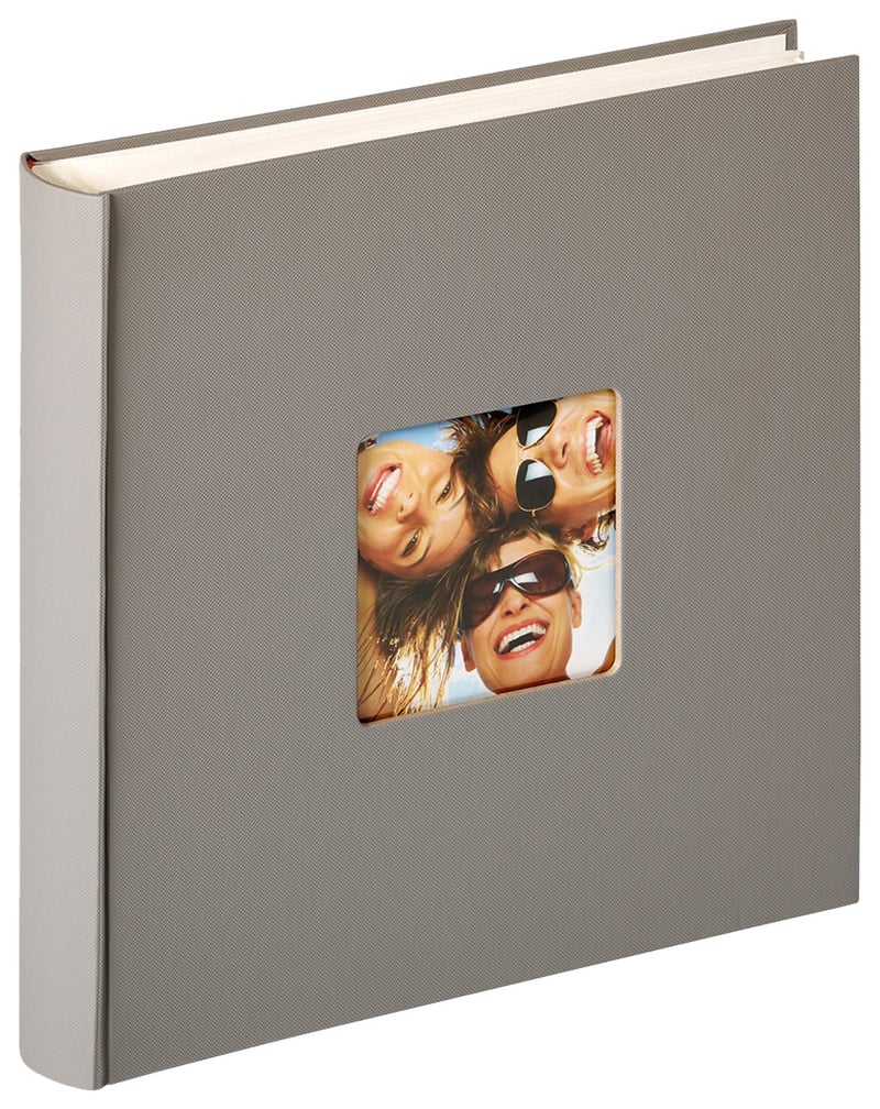 walther design Fun FA-208-X fotoalbum siva 30x30 cm s izrezom na naslovnici