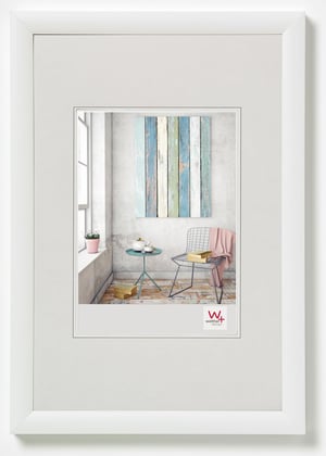 Plastový rám na obrazy Walther Design Trendstyle KP460W, biely, 40x60 cm – s prasknutým rámom, inak v novom stave (stav: pozri 2. obrázok)