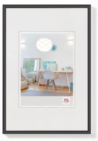 walther design New Lifestyle KV060B plastični okvir za slike crni 50x60 cm okvir za fotografije za zid 1