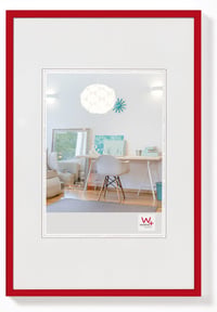 plastový rám na obrazy walther design New Lifestyle KV070R, červený, 50 x 70 cm 1