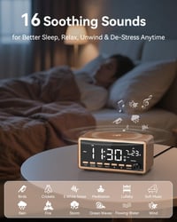 WamGra Digitális Ébresztőóra FM Rádió Bluetooth Hangszóró Vezeték Nélküli Töltés 7