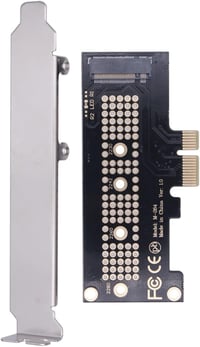 WANGCL NVMe PCIe adapter M.2 M-Key PCIe 1x bővítőkártya rögzítő konzollal 3