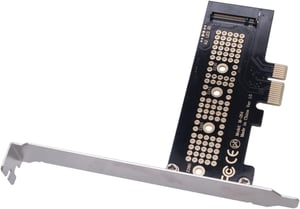 WANGCL NVMe PCIe adapter M.2 M-Key PCIe 1x bővítőkártya rögzítő konzollal