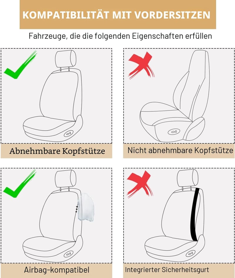 WANGIRL autó üléshuzat szett 2db, légáteresztő jégselyem PU bőr, fekete