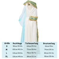 Detský kostým Kleopatra WANGWANG veľkosť M, šaty egyptskej princeznej na karneval s doplnkami, halloweensky kostým na cosplay 3