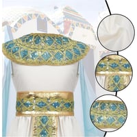 Detský kostým Kleopatra WANGWANG veľkosť M, šaty egyptskej princeznej na karneval s doplnkami, halloweensky kostým na cosplay 4