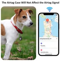 Husă Wanme AirTag cu breloc, husă de protecție din silicon pentru Apple AirTag, rezistentă la apă, rezistentă la zgârieturi, poate fi atașată la zgardă - Negru/Negru/Albastru/Albastru 6