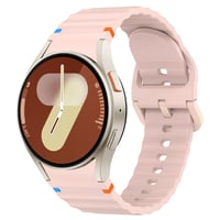 Silikónový remienok Wanme pre Samsung Galaxy Watch 7/6/5/4 40mm 44mm, Watch 5 Pro, 4 Classic, 6 Classic, FE 40mm, náhradný remienok na inteligentné hodinky, ružový 1
