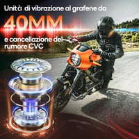 WANNTO Bluetooth Motoros Sisak Intercom Szett - 1000m Hatótávolságú Kommunikációs Rendszer 2 Sofőrnek, Vízálló, DSP Zajszűrés (2 db) 4