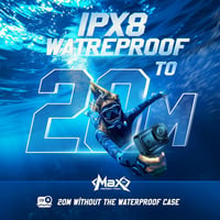 WANNTO Motion Max 5K Akciókamera 30MP Felbontással, IPX8 Vízálló 20m-ig, WiFi, Kettős Kijelző, Vezeték Nélküli Mikrofonnal és Távirányítóval 2
