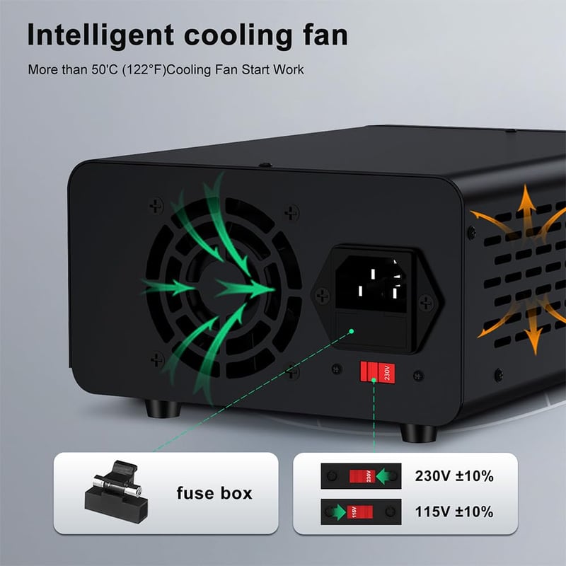 WANPTEK POWER 30V 10A Laboratóriumi Tápegység USB Töltéssel OCP Védelemmel