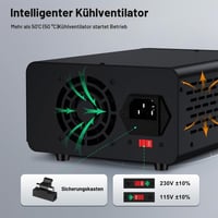 Laboratórny napájací zdroj WANPTEK 60V 5A, 3 pamäte a uzamykací kľúč, ochrana OCP, rýchlonabíjanie cez USB, 4-miestny LED displej, regulovateľný laboratórny zdroj 7