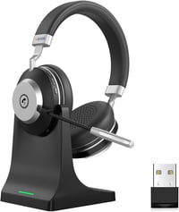 Wantek Wireless Bluetooth Headset Zajszűrő Mikrofonnal 45h Akkumulátor IPX4 Vízálló 1