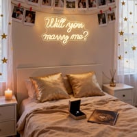 Wanxing Will You Marry Me neon LED natpis svadbena dekoracija, svjetleća neonska ploča za prosidbu, party dekoracija 7