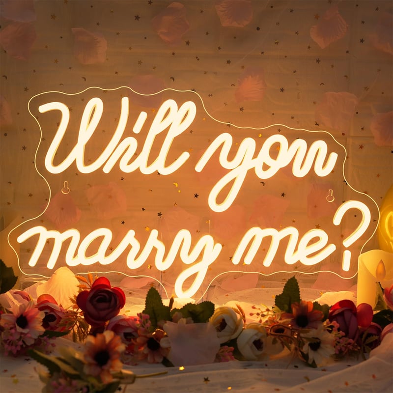 Wanxing Will You Marry Me neon LED natpis svadbena dekoracija, svjetleća neonska ploča za prosidbu, party dekoracija