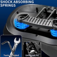 Wareet Nagyméretű extra széles kényelmes uniszex kerékpárnyereg univerzális csere edzőbiciklihez városi e bike és hegyikerékpárhoz 3