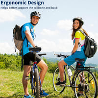 Wareet Nagyméretű extra széles kényelmes uniszex kerékpárnyereg univerzális csere edzőbiciklihez városi e bike és hegyikerékpárhoz 7