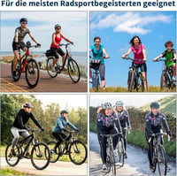 Wareet Nagyméretű extra széles kényelmes uniszex kerékpárnyereg univerzális csere edzőbiciklihez városi e bike és hegyikerékpárhoz 8