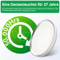 LED stropné svietidlo WARMELLE 48W 6500LM, priemer 38 cm, strieborné, s 3 teplotami farieb (3000K/4000K/6500K), ovládateľné nástenným vypínačom, bez blikania, CRI80+, do kancelárie, spálne a obývačky 7
