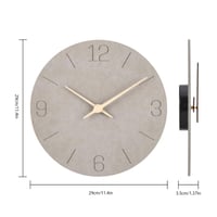 Ceas de perete din MDF Warminn, silențios, design modern, 30 cm, decor pentru living și dormitor 5