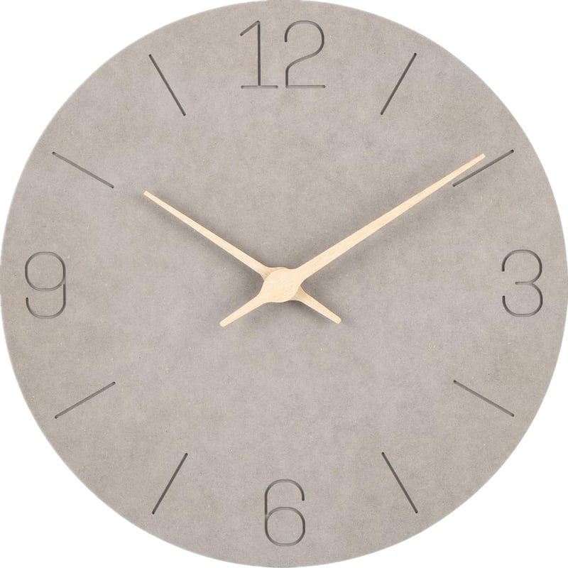 Ceas de perete din MDF Warminn, silențios, design modern, 30 cm, decor pentru living și dormitor