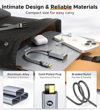 WARRKY 4K USB-C HDMI adapter Thunderbolt 3/4 MacBook iPad iPhone 15 5