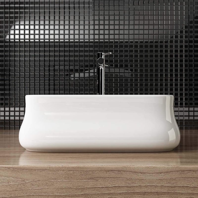 Waschbecken24 Kerámia Mosdótál Vendégmosdó 46x36x14 cm
