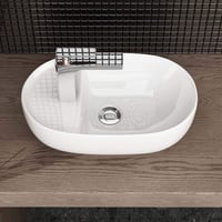 Waschbecken24 Premium Mosdó Lótusz Effektussal Fürdőszobához 26x42cm Fehér 5