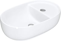 Waschbecken24 Premium Mosdó Lótusz Effektussal Fürdőszobához 26x42cm Fehér 3