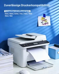 Multipack atramentových kaziet Washope 932XL 933XL pre tlačiarne HP Officejet 6600 6700 7612 7110 6100 7610 – čierna, azúrová, purpurová, žltá, balenie 4 ks 2